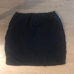 Black Cotton Skirt